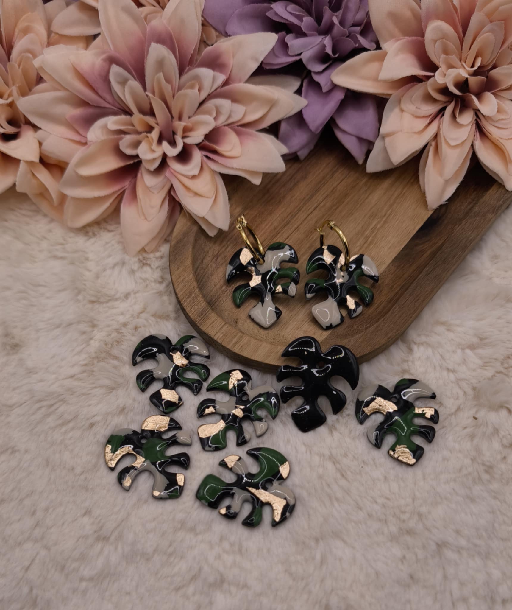 Pampilles Sanéa — Kaki, Beige