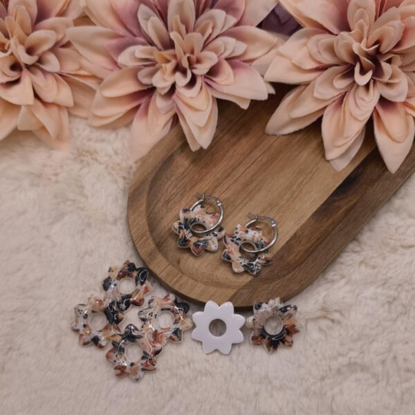 Pampilles Floriva — Beige, Noir, Cuivré