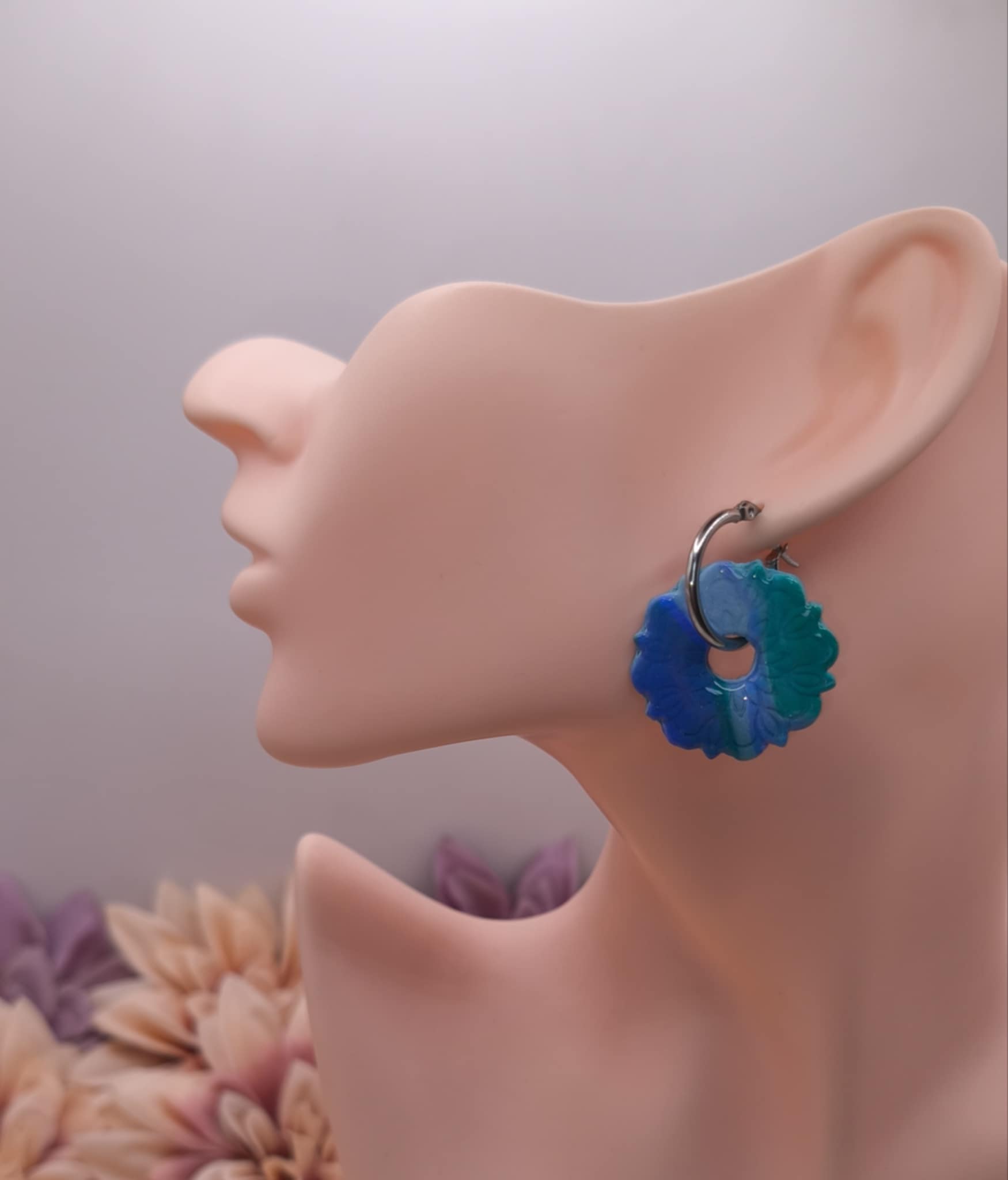 Pampilles Fleurs & Ronds — Bleu, Vert – Image 3