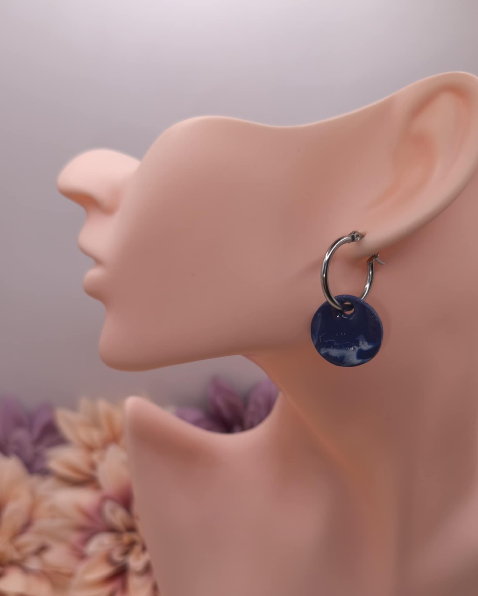 Pampilles Mini-Rondes — Bleu, Argenté – Image 2