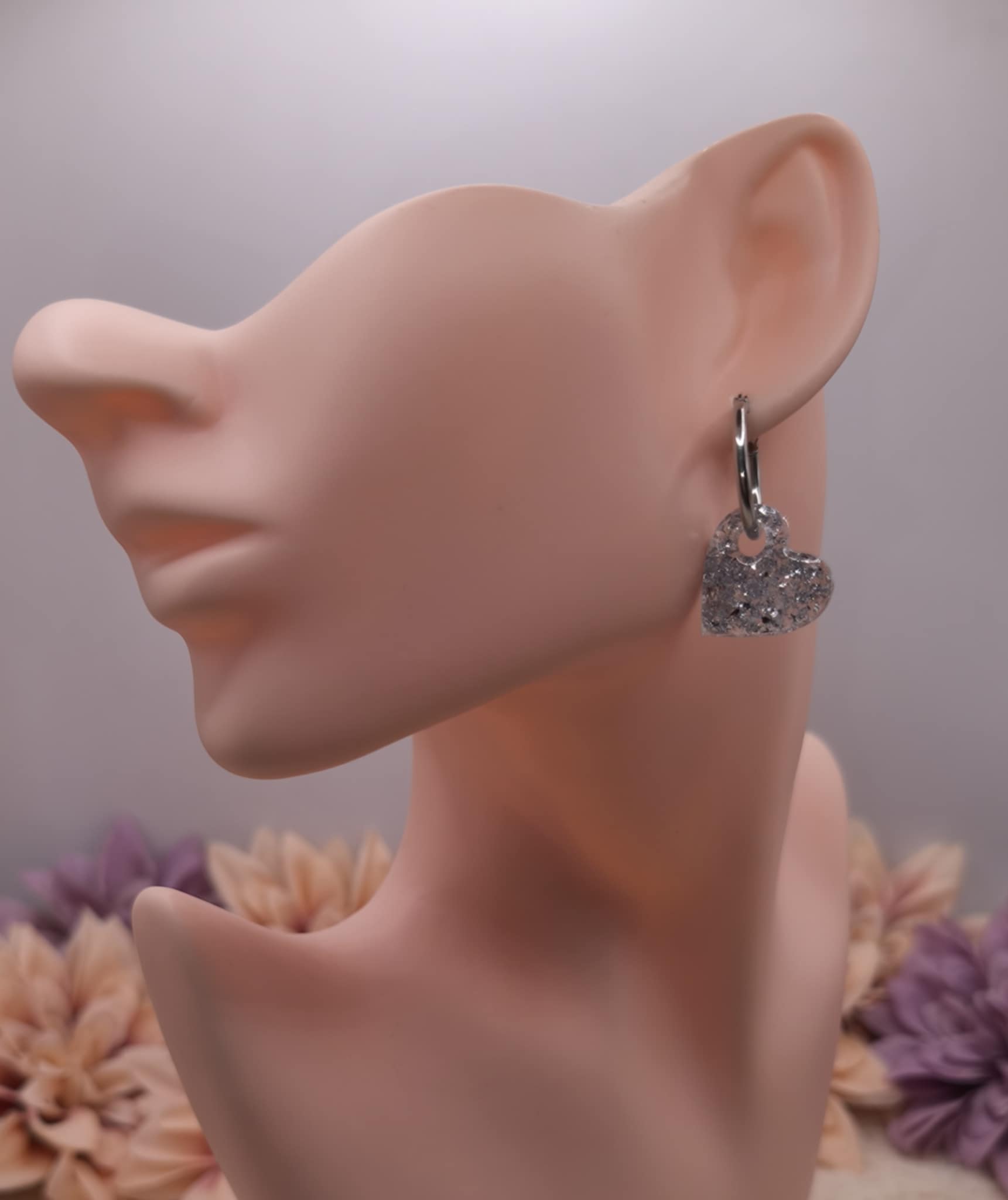 Pampilles Fleurs-Cœurs — Argenté – Image 4