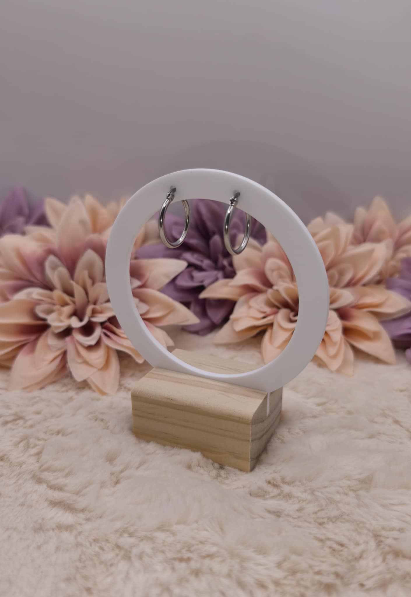 Anneaux 20 mm – Acier inoxydable doré ou argenté – Image 2