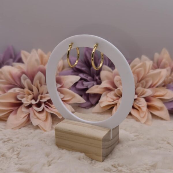 Anneaux 20 mm – Acier inoxydable doré ou argenté