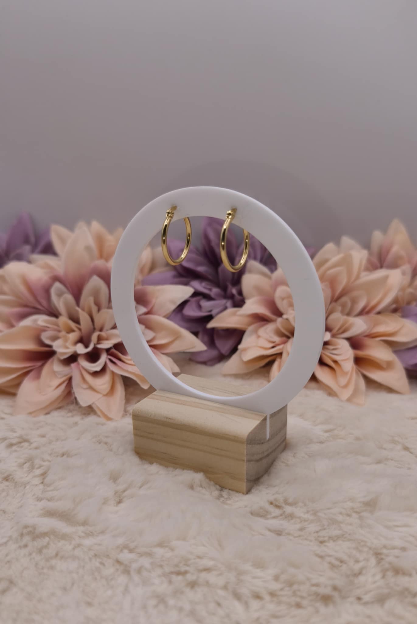 Anneaux 20 mm – Acier inoxydable doré ou argenté