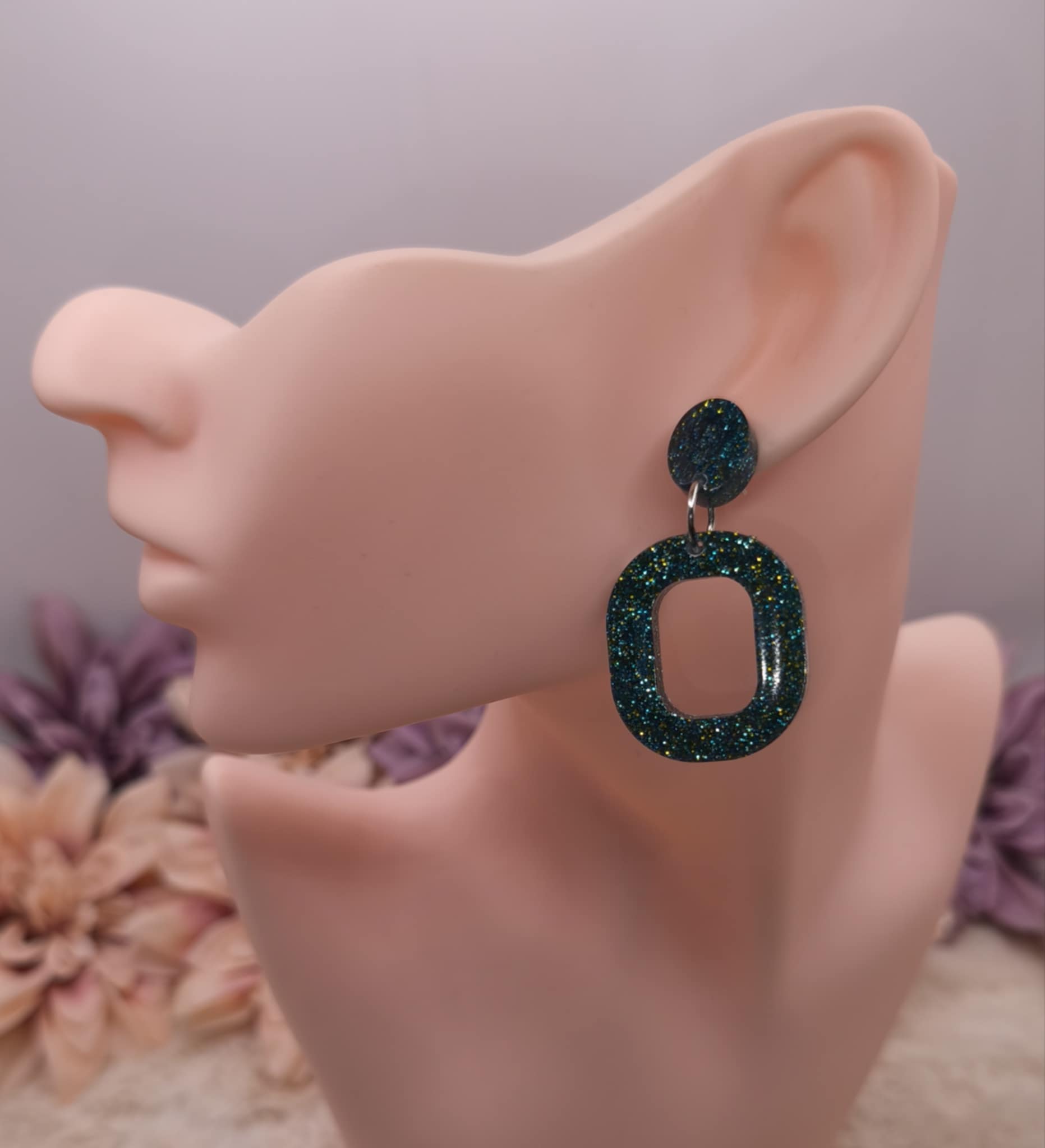 Pendantes Pailletées — Bleu & Jaune – Image 2