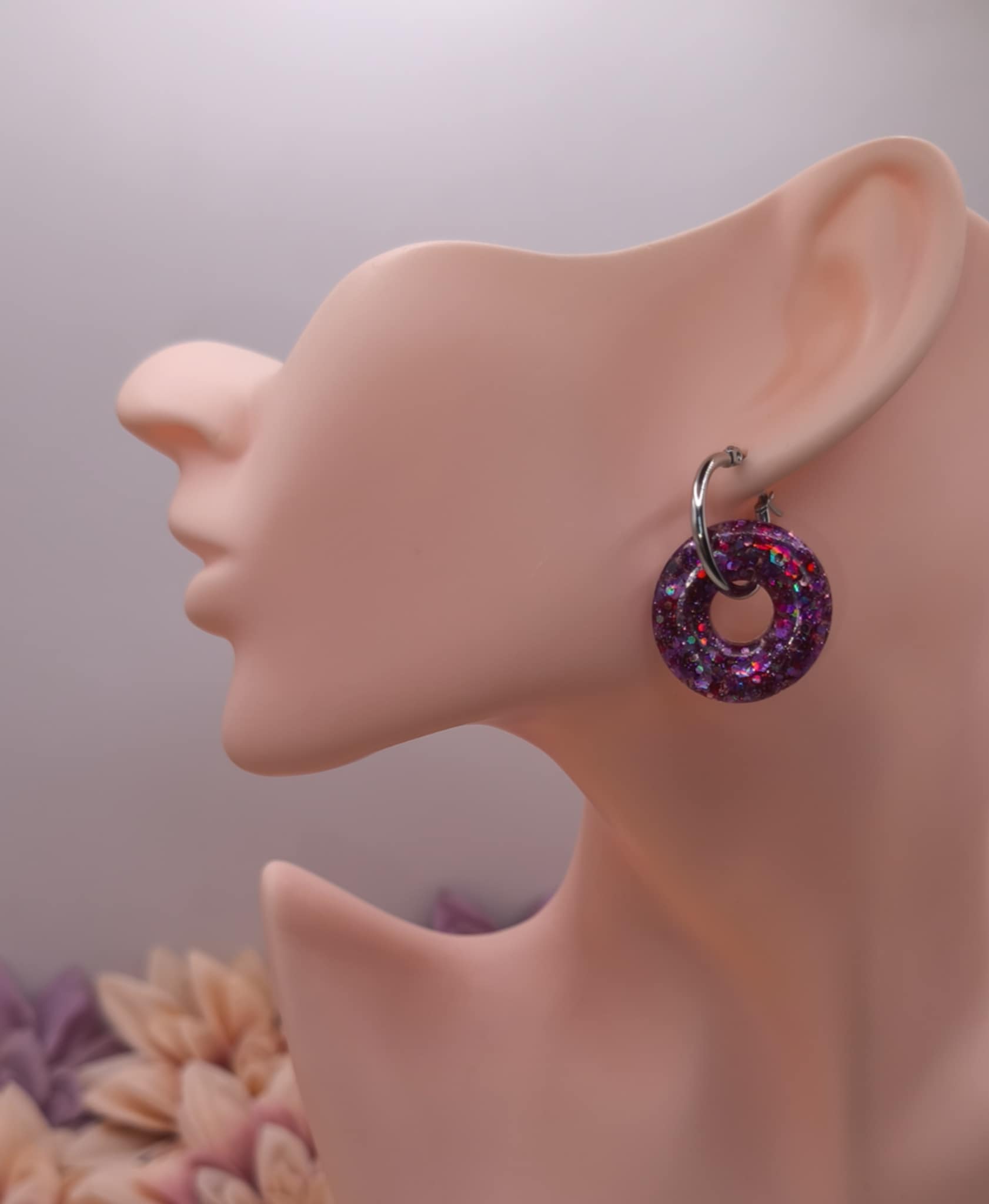 Pampilles Pailletées — Violet, Rose – Image 3