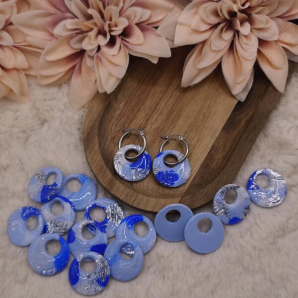 Pampilles Olivéa — Bleu, Argenté