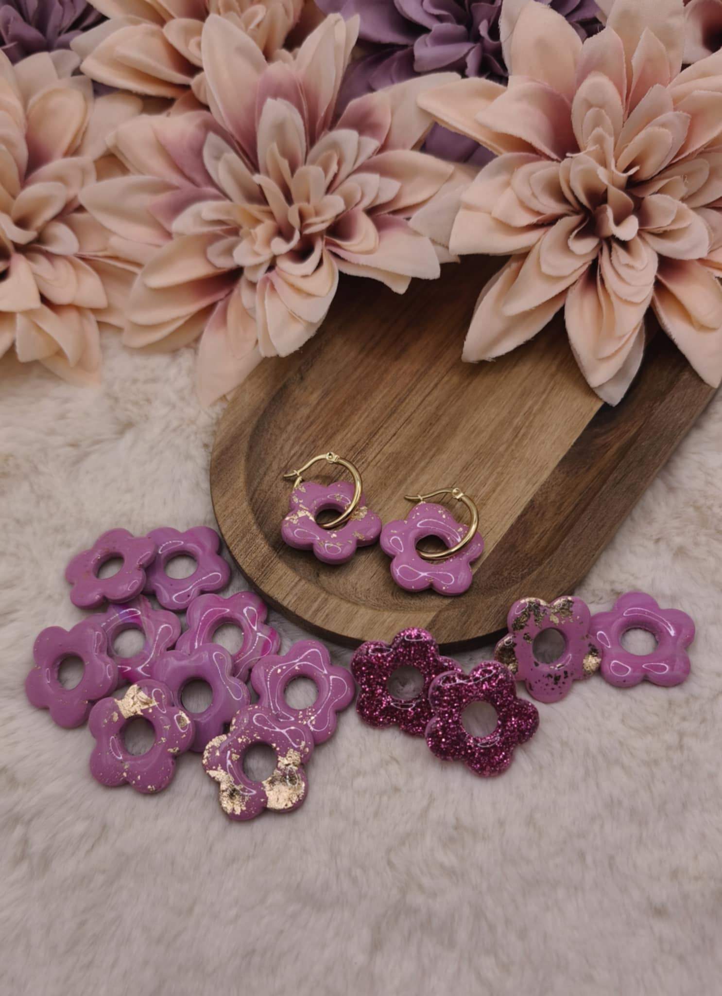 Pampilles Bloom réversibles — Rose