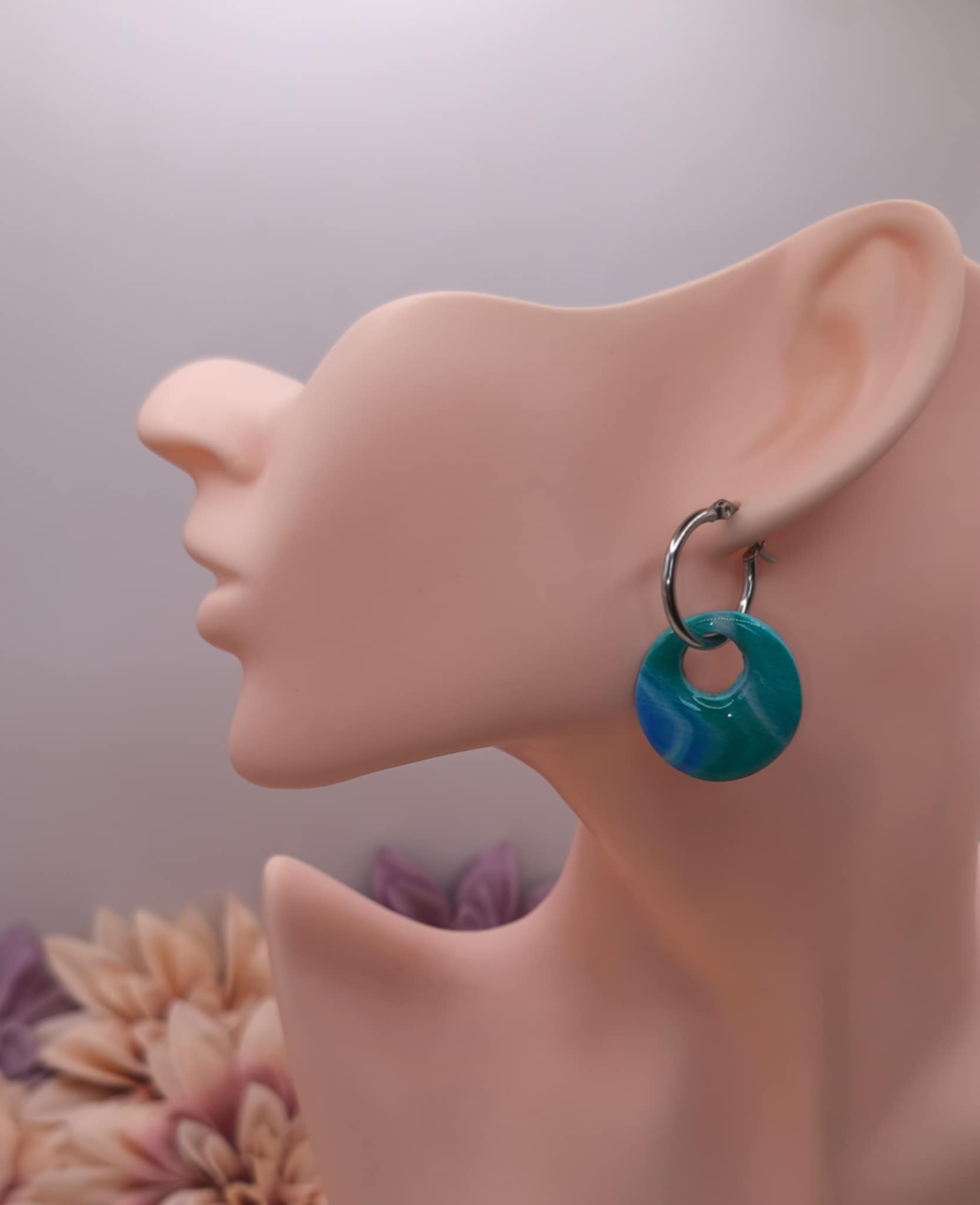 Pampilles Fleurs & Ronds — Bleu, Vert – Image 4