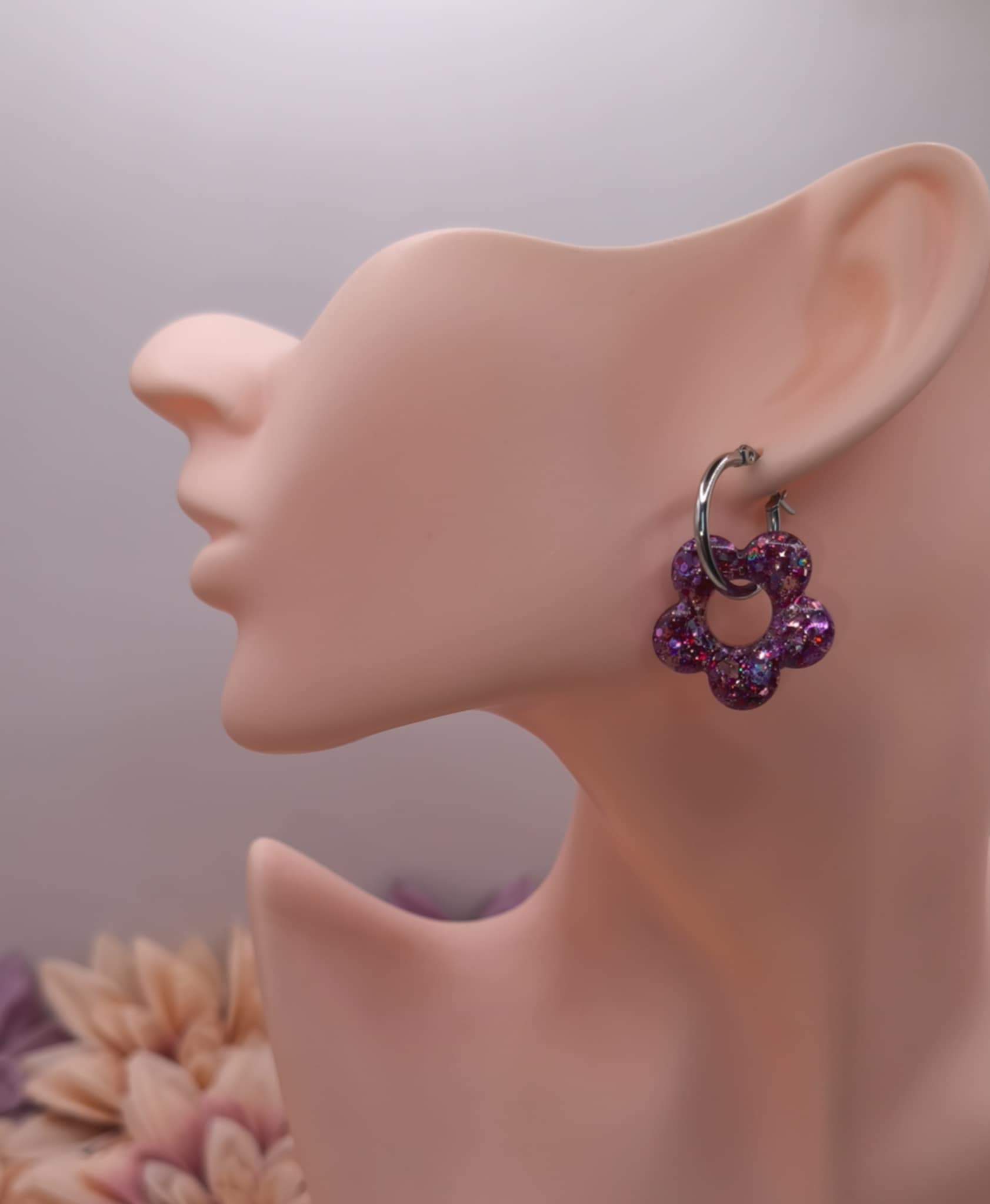 Pampilles Pailletées — Violet, Rose – Image 2