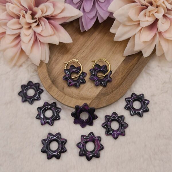 Pampilles Floriva — Noir, Violet